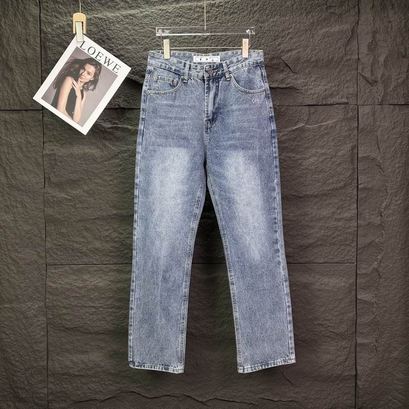 Off White Jean Pants Long 0523